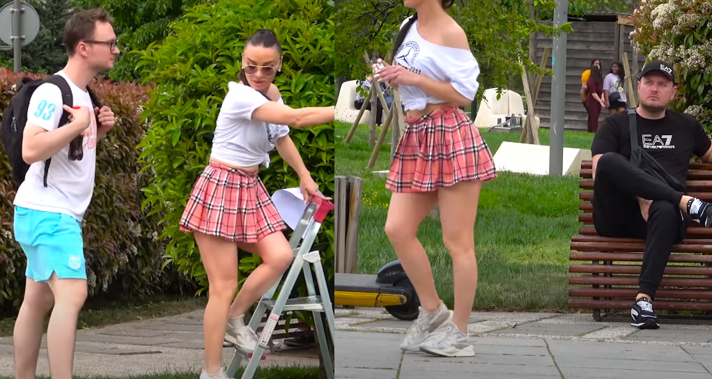 ქართველი გოგონას გამომწვევი მოქმედებები თბილისის ქუჩებში და საზოგადოების რეაქცია (ვიდეო)