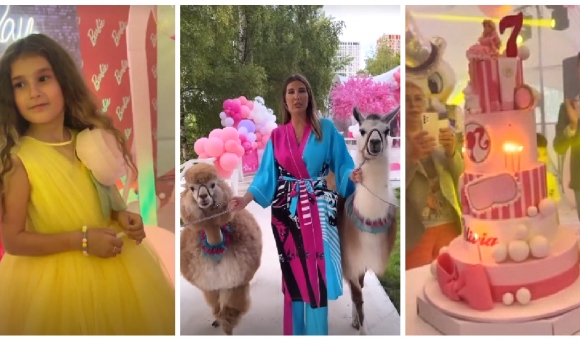 7 წლის ოლივიას გრანდიოზული დაბადების დღე – ნახეთ როგორი იუბილე გადაუხადა ქეთა თოფურიამ 7 წლის შვილს (ვიდეო)