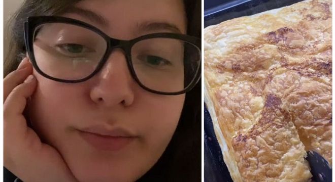 “დღეს აღმოვაჩინე რომ ჩემი ქმარი მღალატობს, ნუ რას ვიზამთ კაცია და ეპატიება, მე ავდექი და ასეთი ხაჭაპური გამოვიცხვე, ამით იმას შევახსენებ, რომ ჩემნაირ გემრიელ კერძებს ის კახ..ა ვერ გაუკეთებს”