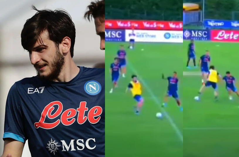 ხვიჩა კვაცარცხელიას ბრწყინვალე მოქმედება ნაპოლის ვარჯიშზე (ვიდეო)