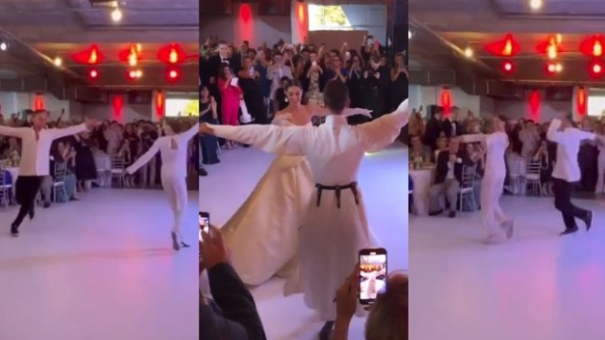 ირაკლი მაქაცარიასა და ლიზა ჩიჩუას მიერ შესრულებული ულამაზესი ცეკვა – უახლესი კადრები ქორწილიდან￼