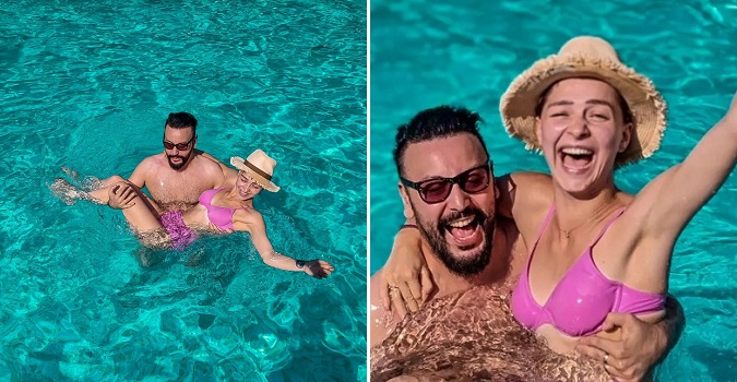 ”ძალიან საყვარლები ხართ, ბედნიერი დასვენება…” – ანრი ჯოხაძე და ბაბი კირკიტაძე აუზში ბანაობენ (ფოტოები)