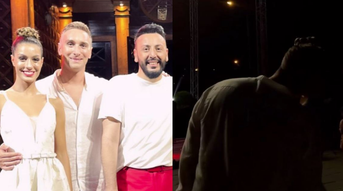 ირაკლი მაქაცარიასა და ლიზა ჩიჩუას რომანტიკული კოცნა – წყვილი ანრი ჯოხაძის კონცერტს დაესწრო