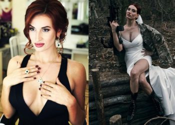 ულამაზესმა უკრაინელმა სნაიპერმა ქალმა ფრონტის წინა ხაზზე იქორწინა – ნახეთ ემოციური ფოტოები ღონისძიებიდან