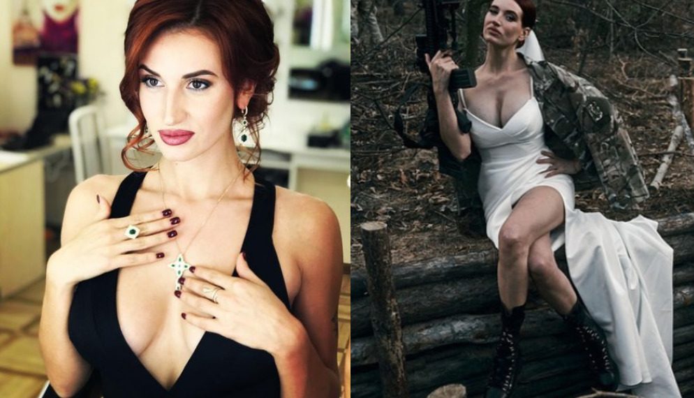 ულამაზესმა უკრაინელმა სნაიპერმა ქალმა ფრონტის წინა ხაზზე იქორწინა – ნახეთ ემოციური ფოტოები ღონისძიებიდან