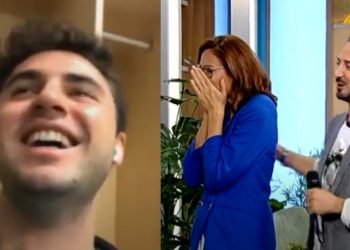 პირდაპირ ეთერში ატირებული იუბილარი თიკა ფაცაცია – ნახეთ რა სიურპრიზი გაუკეთა უფროსმა შვილმა თიკას