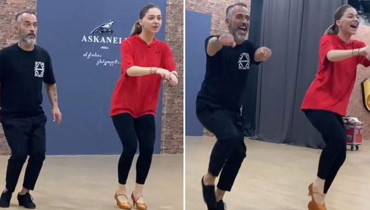 „აჭარული“ იტალიური ელემენტებით – ნახეთ როგორ ასწავლის ცეკვას ბაბი კირკიტაძე ალესანდრო კარუზოს