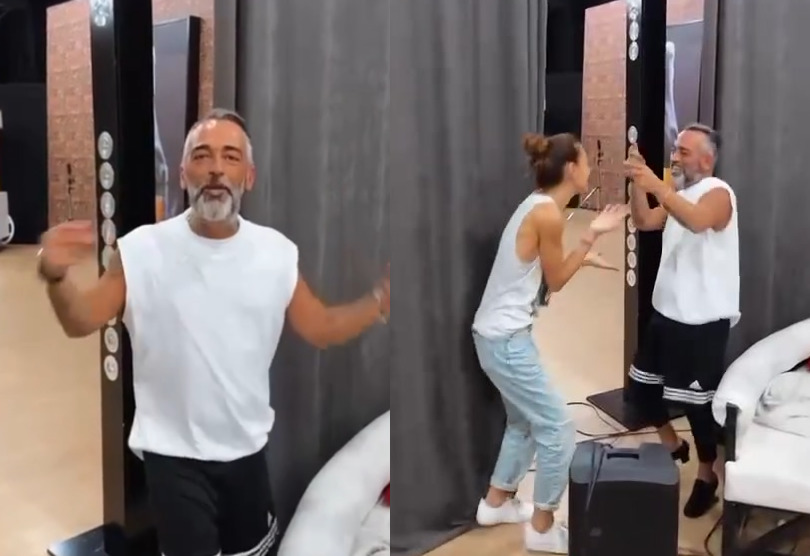 ასე ერთობიან ნინუცა მაყაშვილი და ალესანდრო კარუსო “ცეკვავენ ვარსკვლავების” რეპეტიციაზე – პოზიტიური ვიდეო