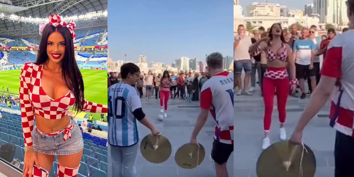 “ხორვატია იგებს” – როგორ ერთობოდა ხორვატიის ნაკრების თილისმა ივანა კნოლი, სანამ არგენტინა ხორვატიას გააანდგურებდა