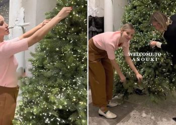 ასე ლამაზად მორთო ნაძვის ხე ანუკი არეშიძემ საკუთარ მაღაზიაში – ნახეთ ვიდეო