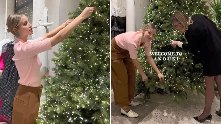 ასე ლამაზად მორთო ნაძვის ხე ანუკი არეშიძემ საკუთარ მაღაზიაში – ნახეთ ვიდეო