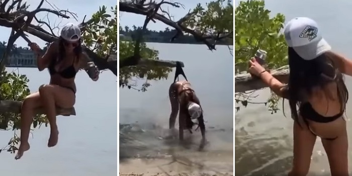 გოგონა კუპალნიკებით ხეზე იჯდა და ნაყინს ჭამდა, მოულოდნელად კი ისეთი რამ დაემართა ვერ დაიჯერებთ…