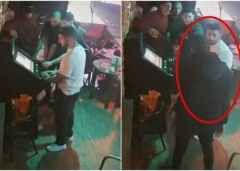 ქართველმა მებრძოლმა ბარში ესპანელი მომღერალი რამდენიმე დარტყმით დააგდო (ვიდეო)