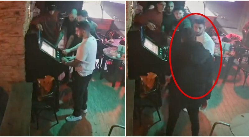 ქართველმა მებრძოლმა ბარში ესპანელი მომღერალი რამდენიმე დარტყმით დააგდო (ვიდეო)