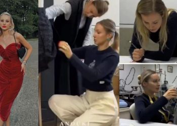 როგორ გამოიყურება ანუკი არეშიძე მუშაობის პროცესში – დიზაინერი ვიდეოს აქვეყნებს