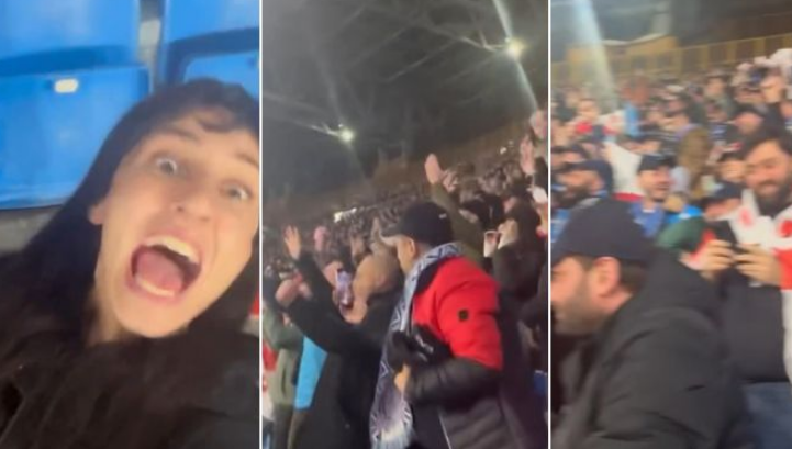 რა ხდებოდა სტადიონზე, მას შემდეგ, რაც კვარამ „იუვენტუსს“ გოლი გაუტანა – ემოციურ კადრებს ნეაპოლიდან რუსკა მაყაშვილი გვიზიარებს