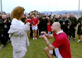 მორაგბე ნოდარ ჭეიშვილმა თამაშის დასრულების შემდეგ რჩეულს ხელი სთხოვა – ნახეთ ემოციური ვიდეო