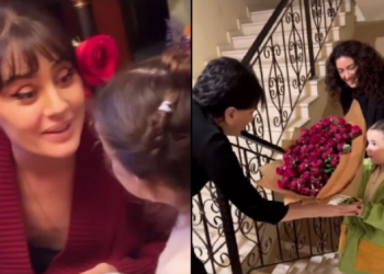 მაკა ასათიანის შვილიშვილმა დიდ ბებიას, მაკას დედას უზარმაზარი თაიგული მიართვა – ნახეთ პოზიტიური კადრები