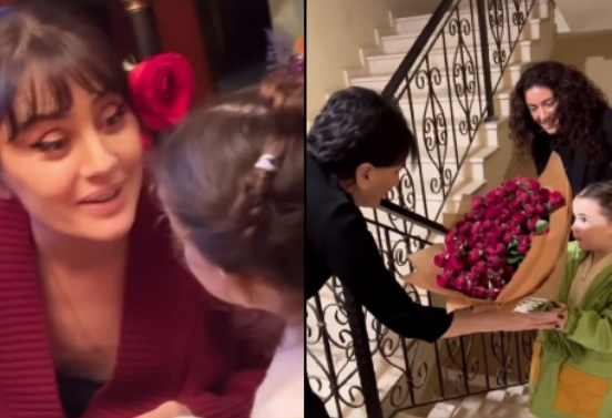 მაკა ასათიანის შვილიშვილმა დიდ ბებიას, მაკას დედას უზარმაზარი თაიგული მიართვა – ნახეთ პოზიტიური კადრები