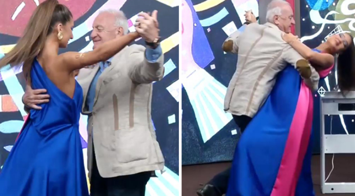 “ცეკვის ბოლოს წამყვანს დაუჩოქა კიდეც..” – ნახეთ გივი სიხარულიძემ პირდაპირ ეთერში ტანგო შეასრულა