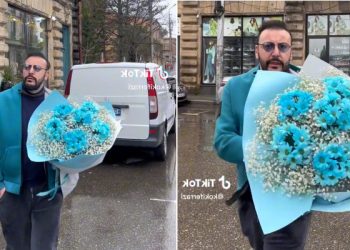 “როცა ის შეყვარებულია..” – ვის მიართვა ანრი ჯოხაძემ უზარმაზარი თაიგული – ნახეთ ვიდეო