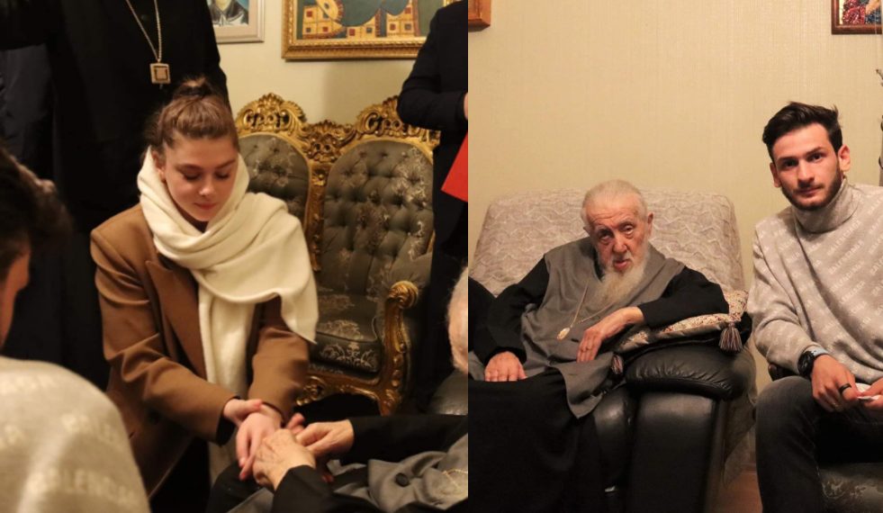 ხვიჩა კვარაცხელია და ნიცა თავაძე ჯვრისწერამდე პატრიარქმა დალოცა – ნახეთ ფოტოები