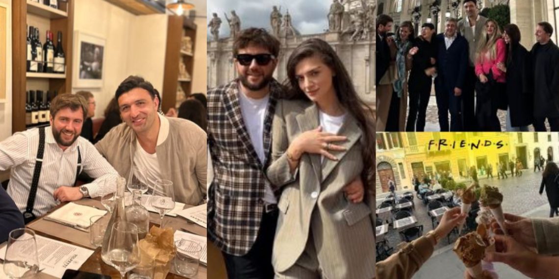 ნოე სულაბერიძე და ზაზა ფაჩულია მეუღლეებთან ერთად იტალიაში მოგზაურობენ – კადრები რომაული არდადეგებიდან