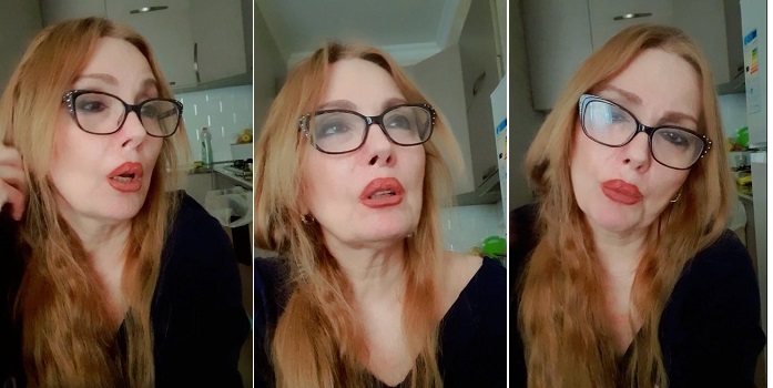 “სულ ცოტა მაცადეთ! მე ქალი არ ვიყო, თუ სახვეწრად არ გაგიხადოთ საქმე. თქვე უნამუსოებო ეს როგორ იკადრეთ…”