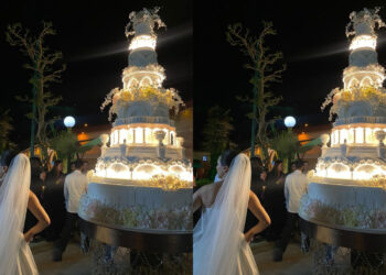 ასეთი დიდი ტორტი ნანახი არ გექნებათ – ნახეთ მცხეთაში გამართული ქორწილიდან კადრები, სადაც რამდენიმესართულიანი ტორტი ჰქონდათ