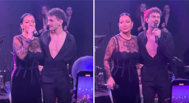 სცენაზე ცეცხლი დაანთეს – ნახეთ ლელა წურწუმიას და გიორგი თორაძის ერთობლივი შესრულება