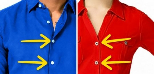 რატომ აქვს ქალის და მამაკაცის პერანგებს ღილები სხვადასხვა მხარეს – ეს ბევრმა არ იცის!