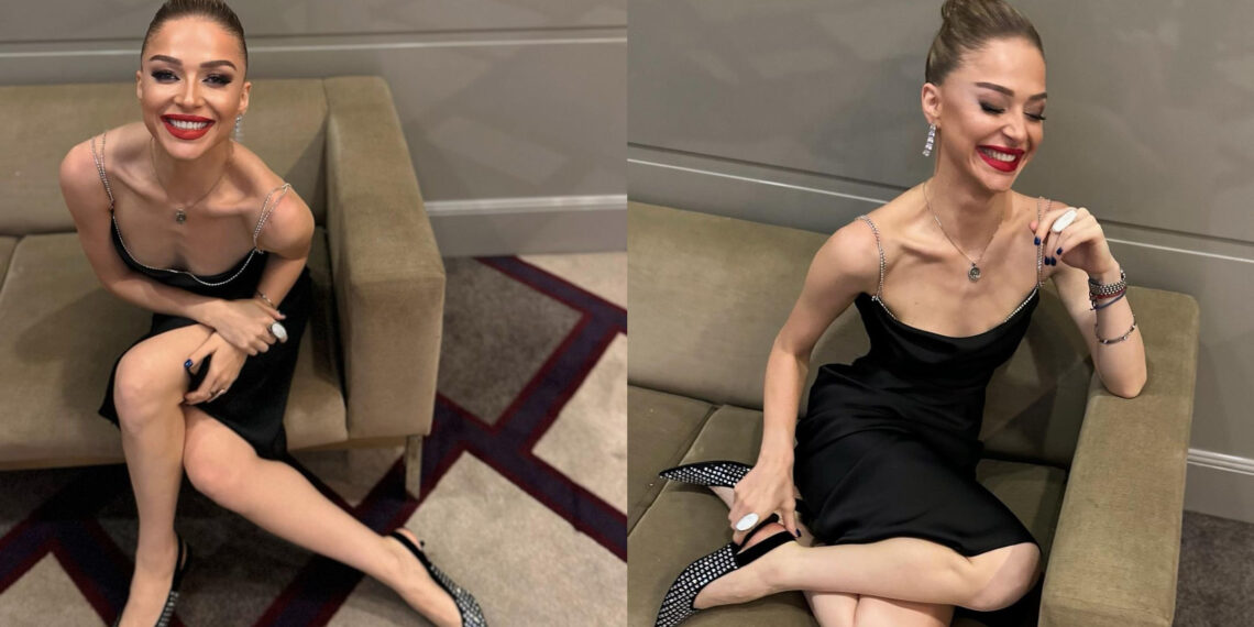 “სილამაზე” – ბაბი კირკიტაძე ულამაზეს შავ კაბაში ბრწყინავს – ფოტოები