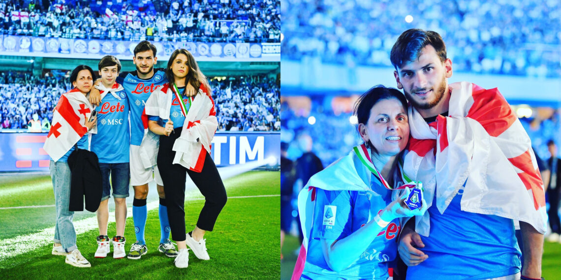 ხვიჩა კვარაცხელია დედასთან და მომავალ მეუღლესთან ერთად – დაათვალიერეთ ლაშა კუპრაშვილის ფოტოები ნეაპოლიდან