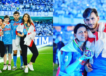 ხვიჩა კვარაცხელია დედასთან და მომავალ მეუღლესთან ერთად – დაათვალიერეთ ლაშა კუპრაშვილის ფოტოები ნეაპოლიდან