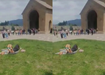 რა გააკეთეს რუსებმა სვეტიცხოვლის ეზოში – შემაშფოთებელი კადრები ვრცელდება