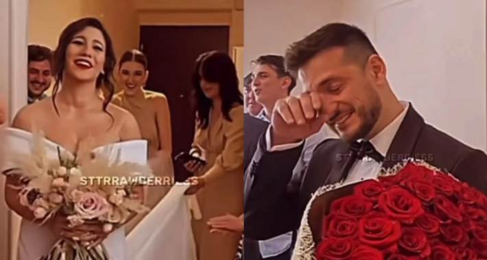 რუსკას დანახვისას ატირებული სასიძო – ემოციური კადრები ქორწილიდან