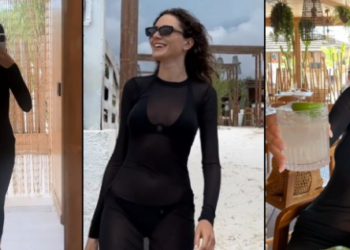 “ულამაზესი გამჭვირვალე შავი სამოსი და..” – თაკო ნაცვლიშვილი თაფლობის თვიდან ახალ კადრებს გვიზიარებს