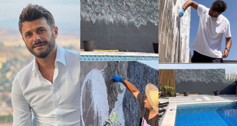 ნახეთ როგორ მოხატა რატი დურგლიშვილმა საკუთარი ეზოს კედელი – “ეს სახლი საკუთარი ხელით მოაწყო და ააშენა”