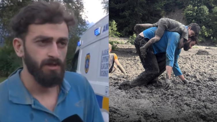 „წინიდან და უკნიდან მეწყერი მოდიოდა, ორჯერ წამიღო…საშინელება იყო” – ბიჭი, რომელმაც 5 წლის ბავშვი გადაარჩინა