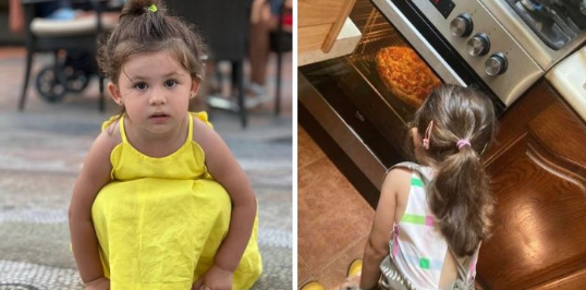 როგორ ელოდება პატარა ალისკა პიცის გამოცხობას – სოფო ნიჟარაძე უსაყვარლეს კადრებს გვიზიარებს