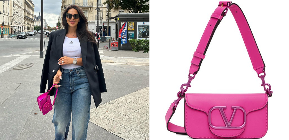 რა ღირს “ვალენტინოს” გლამურული ვარდისფერი ჩანთა, რომელიც შორენა ბეგაშვილმა პარიზში მოირგო