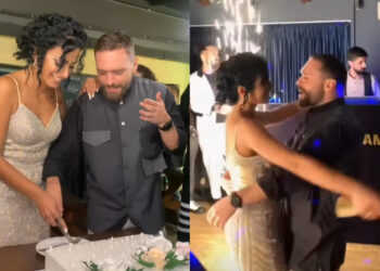 კადრები სალომე უშხვანის და ნიკოლოზ ქართველის ქორწილიდან – ნახეთ ვიდეო