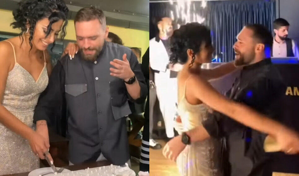 კადრები სალომე უშხვანის და ნიკოლოზ ქართველის ქორწილიდან – ნახეთ ვიდეო