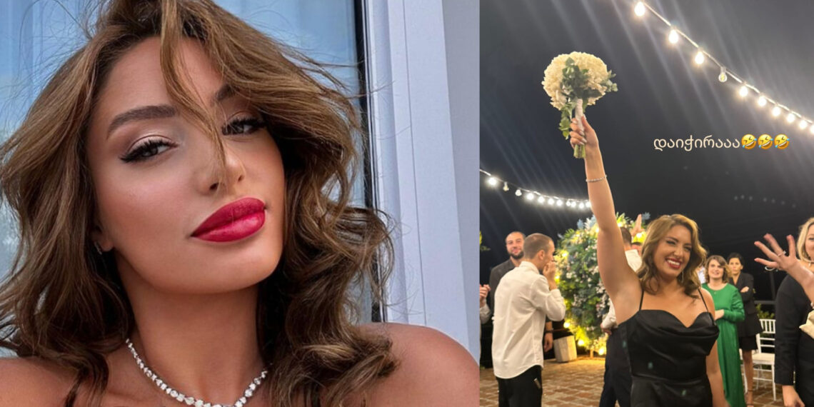 “ევამ თაიგული დაიჭირა” – შორენა ბეგაშვილის შვილი ქორწილიდან კადრებს აქვეყნებს
