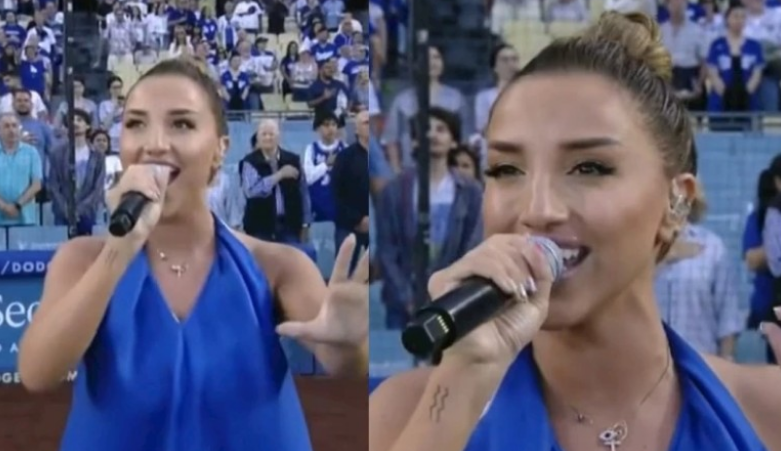 „გააოცა მსოფლიო“ – ნუცა ბუზალაძემ ლოს ანჯელესში დოჯერსის თამაშზე ეროვნული ჰიმნი იმღერა