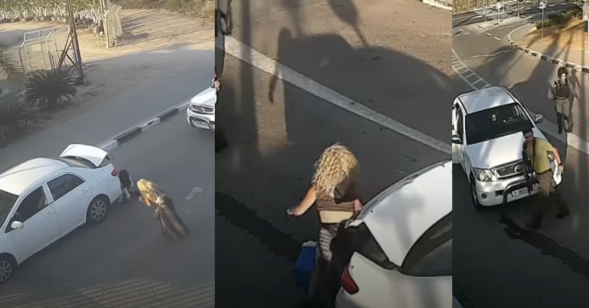 შოკისმომგვრელი ვიდეო – ორი ქალბატონი ისრაელი – ჰამასის შეტაკებების ეპიცენტრში მოხვდა