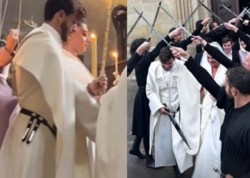 ჯვრისწერა სამთავროში და ულამაზესი პატარძალი – ნახეთ, კადრები კვარაცხელიას ქორწილიდან