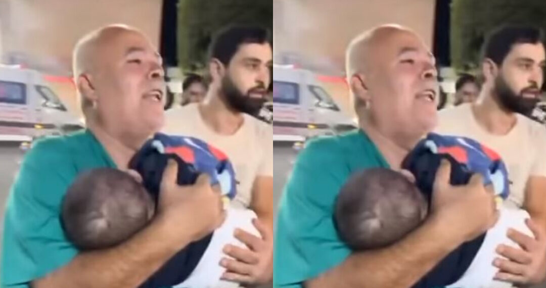 სუსტი გულის ადამიანები ვიდეოს ნუ ნახავთ : პალესტინელი ექიმი შვილიშვილის ცხედარს იბარებს – ხათუნა ხოფერია უმძიმეს ვიდეოს აქვეყნებს