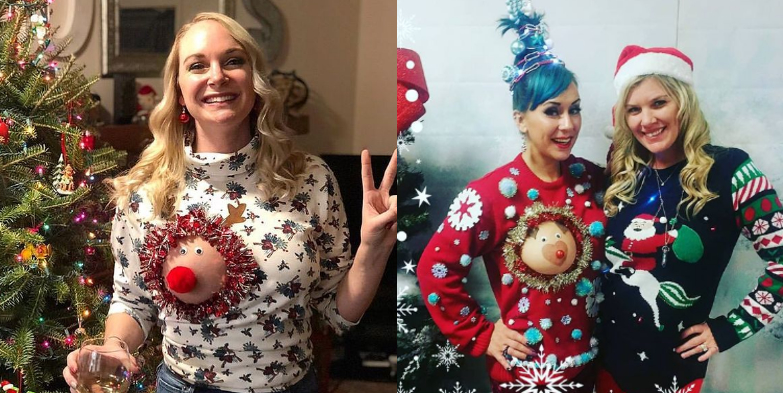 ფოტოები : მკერდზე მიმაგრებული საშობაო ირმები – ტრენდი, რომელიც მსოფლიომ აიტაცა