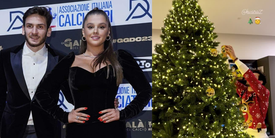 ვიდეო : ნიცას და ხვიჩას ნაძვის ხე – როგორ მორთო წყვილმა სახლი საახალწლოდ